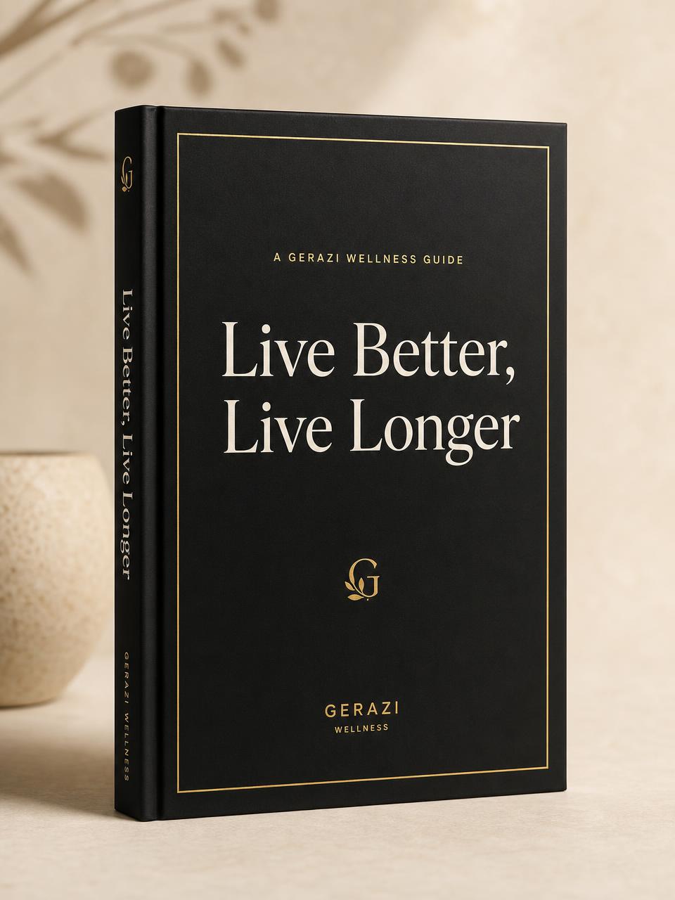 Gerazi wellness healthy aging guide ebook cover for readers of every age